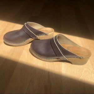 Vintage Wood Swedish Clogs